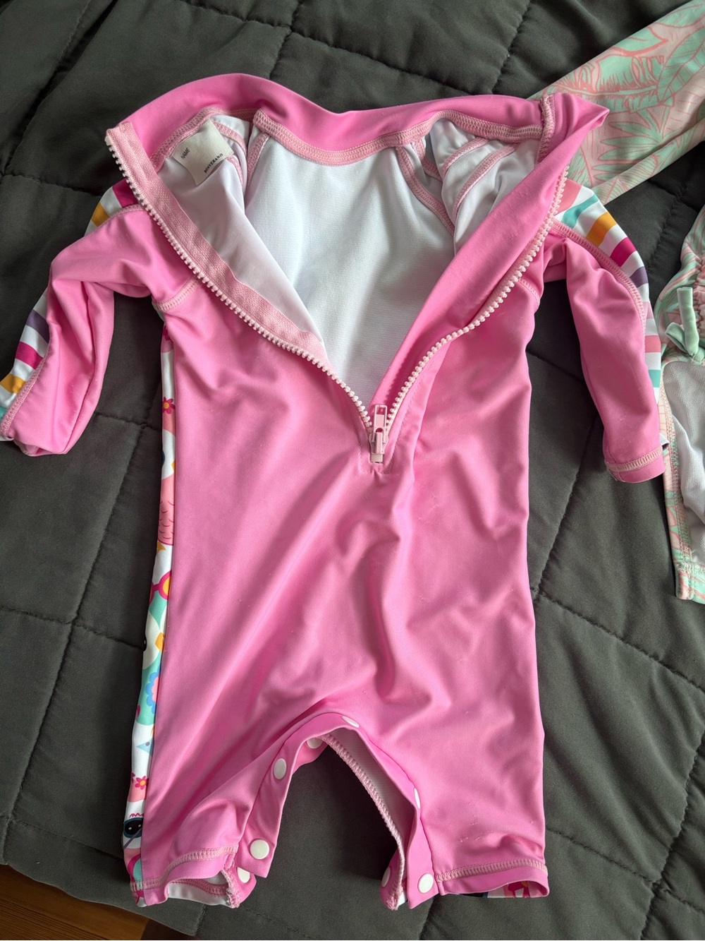 Baby Girl 9-12month Swimsuit, Bikini, Rashguard Bundle for beach, pool - Picture 6 of 8